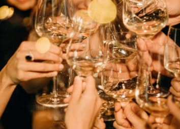 verres trinque nouvel an